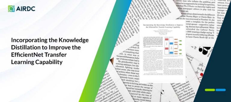 Incorporating the Knowledge Distillation to Improve the EfficientNet Transfer Learning Capability