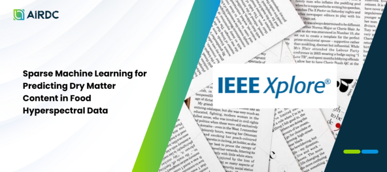 Sparse Machine Learning for Predicting Dry Matter Content in Food Hyperspectral Data