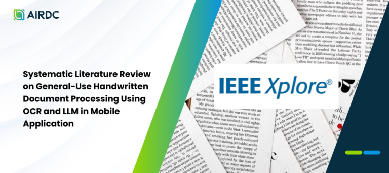 Systematic Literature Review on General-Use Handwritten Document Processing Using OCR and LLM in Mobile Application