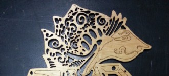 Some items produced by CNC machine