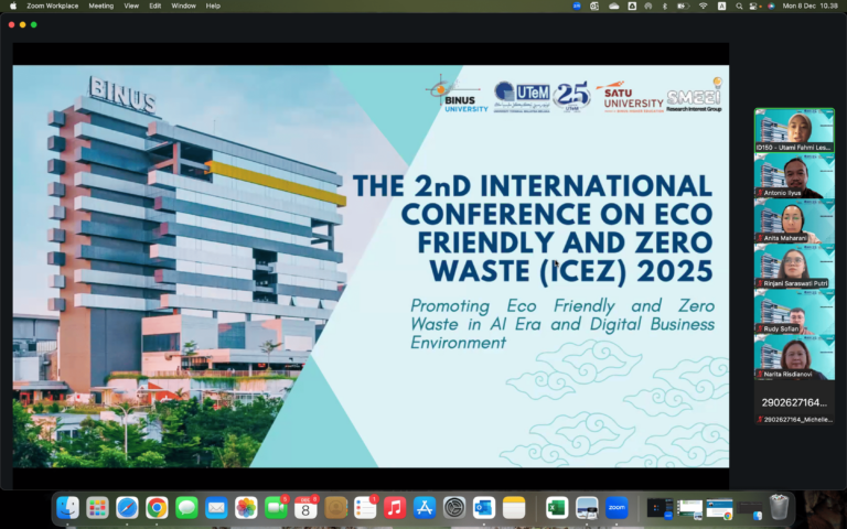 BINUS University Gelar The 2nd International Conference on Eco Friendly and Zero Waste (ICEZ) 2025