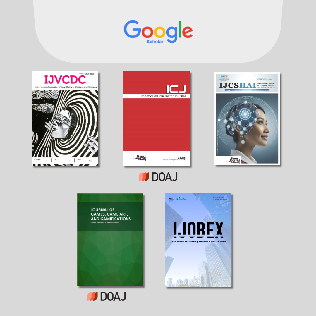 Binus Journals in Google Scholar