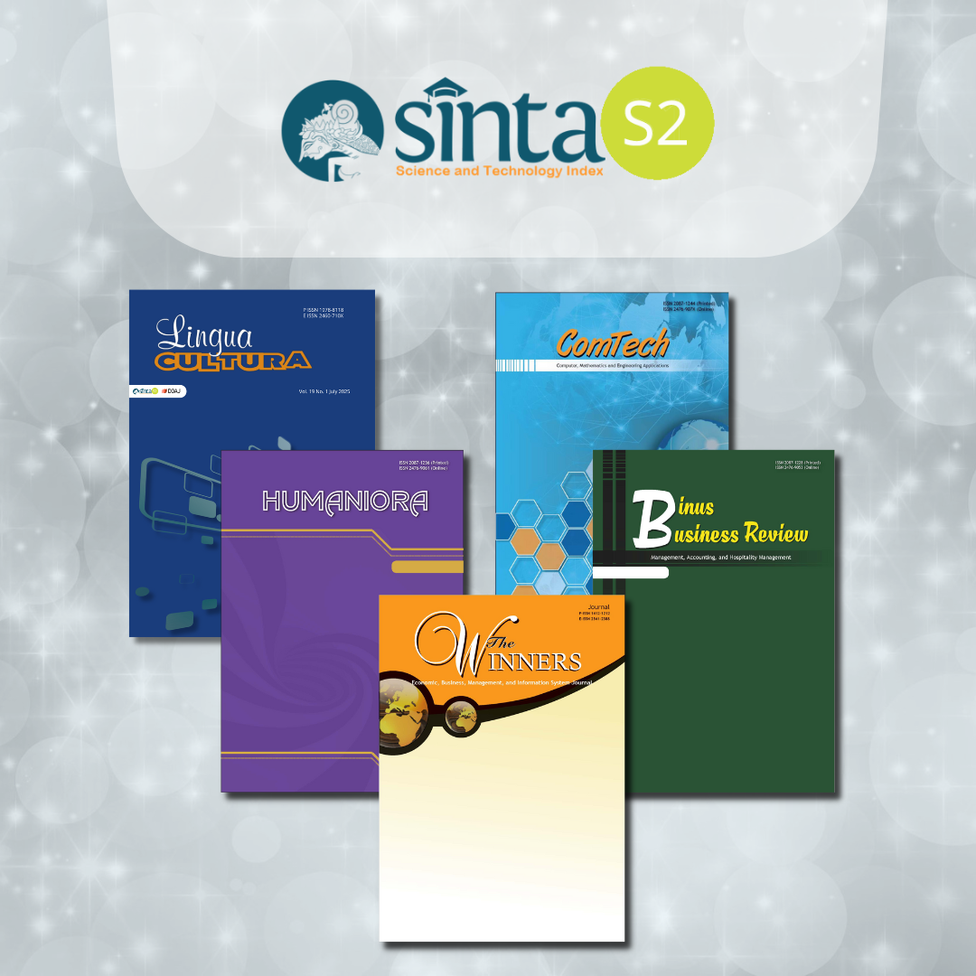 Binus Journals in SINTA 2