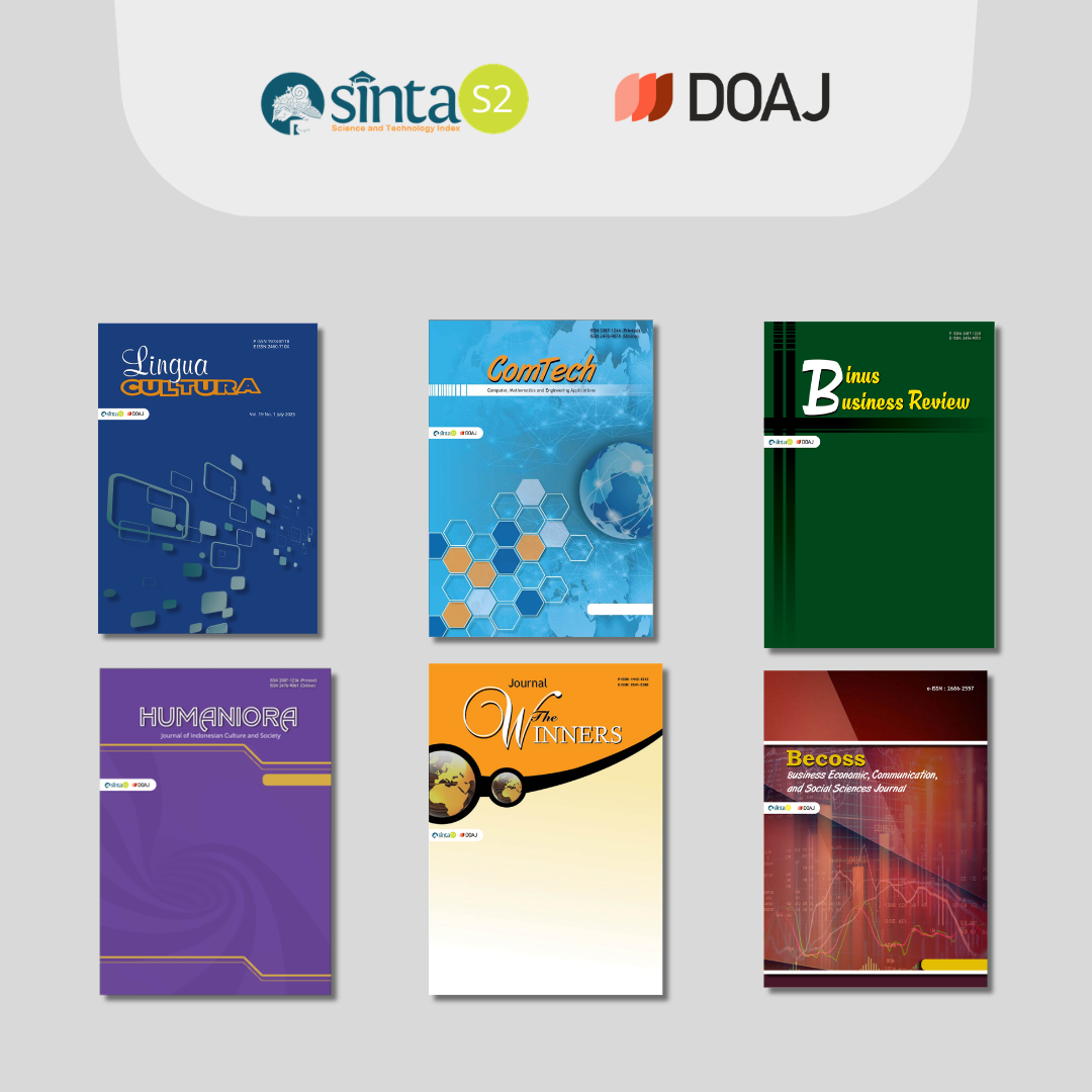 Binus Journals in SINTA 2