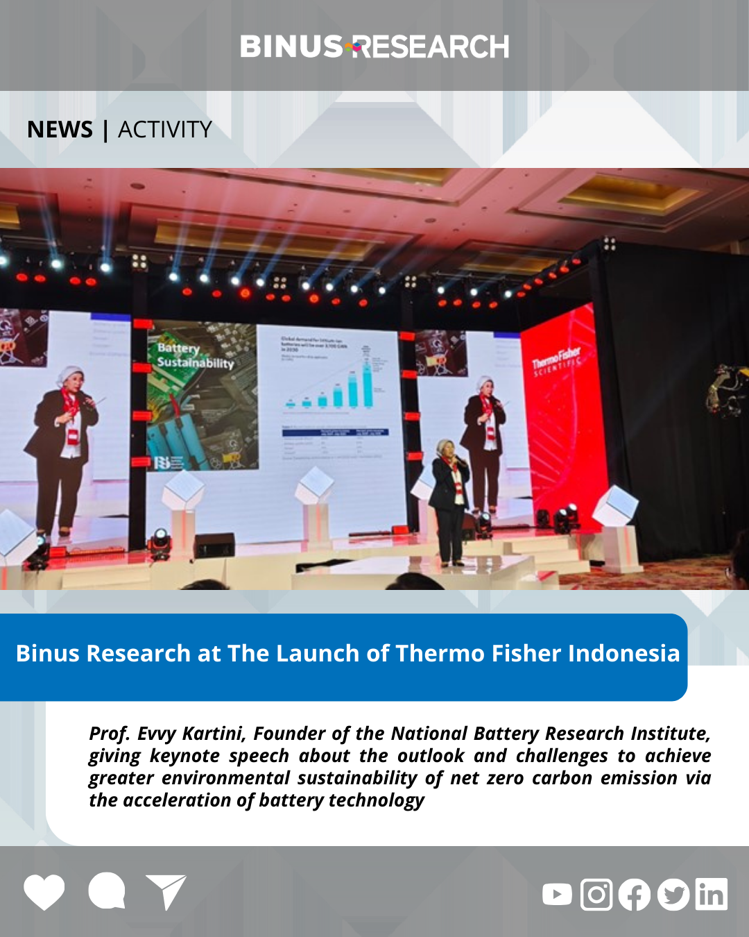 Binus Research at The Launch of Thermo Fisher Indonesia – Research