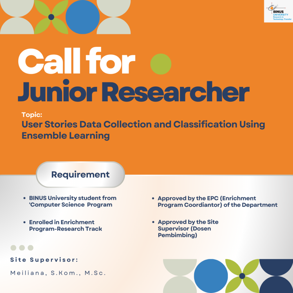 Call For Rearch Call for Research Member/Assistant (Student) – Research