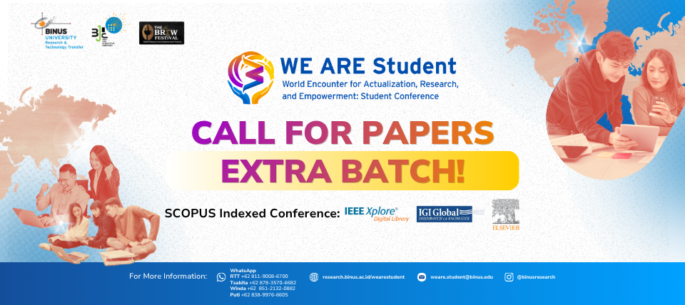 Extra Batch Added: CALL FOR PAPERS WE ARE Student Conference 2026